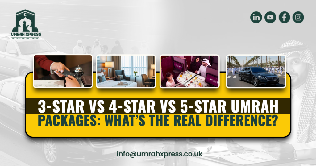 3-Star vs 4-Star vs 5-Star Umrah Packages